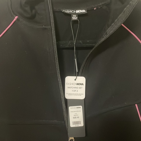 Fashion Nova - Always Devine Skirt Set - Black and Pink - XSmall - Picture 4 of 7